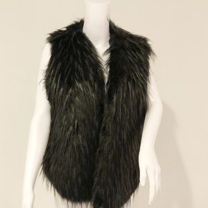 Ivanka trump faux fur vest xs